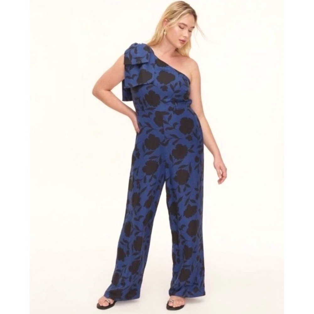 Kate Spade New York x Target NWT Floral One Shoulder Linen Jumpsuit 10